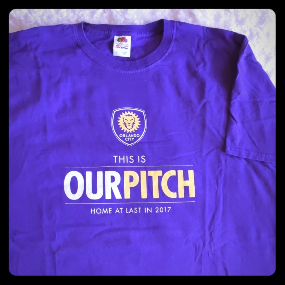 Purple XL MLS Orlando City Soccer T-shirt